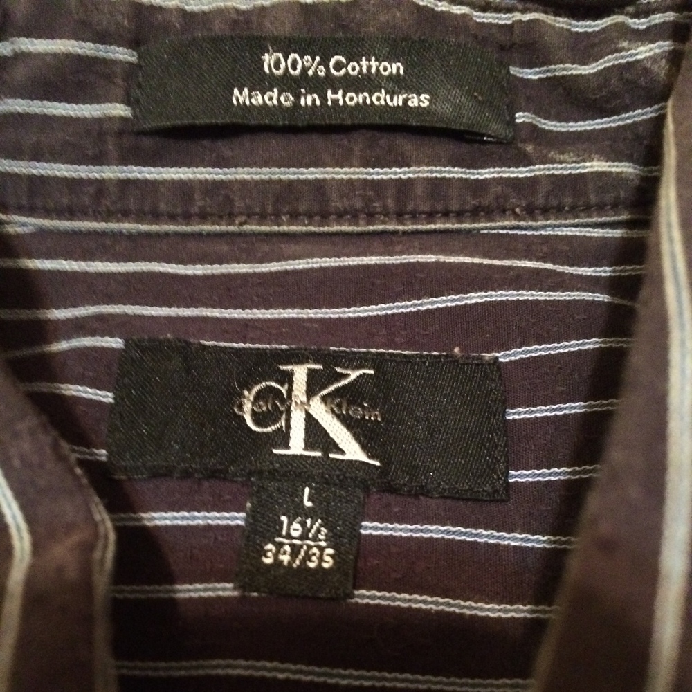 Calvin Klein Pinstripe Button down shirt - Picture 6 of 6